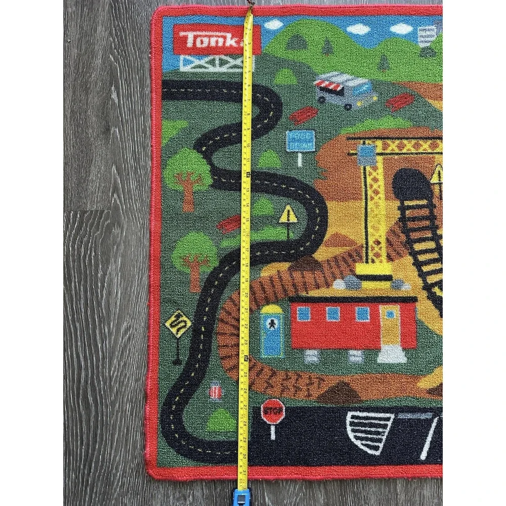 Tonka Gravel Pit Kids Accent Rug Play Mat 44x31 Multicolor Tufted 2012